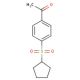 1-[4-(cyclopentylsulfonyl)phenyl]ethanone - chemical structure image