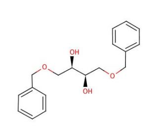 (&plus;)-1,4-Di-O-benzyl-D-threitol (CAS 91604-41-0) - chemical structure image