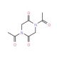 1,4-Diacetyltetrahydro-2,5-pyrazinedione (CAS 3027-05-2) - chemical structure image