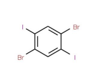 1,4-Dibromo-2,5-diiodobenzene (CAS 63262-06-6) - chemical structure image