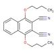 1,4-Dibutoxy-2,3-naphthalenedicarbonitrile (CAS 116453-89-5) - chemical structure image