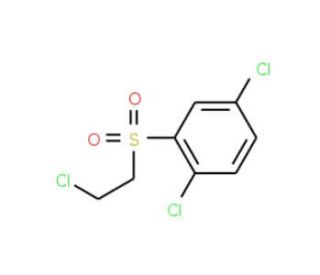 1,4-dichloro-2-[(2-chloroethyl)sulfonyl]benzene (CAS 175203-30-2) - chemical structure image