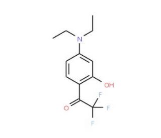 1-[4-(Diethylamino)-2-hydroxyphenyl]-2,2,2-trifluoro-1-ethanone (CAS 333303-11-0) - chemical structure image