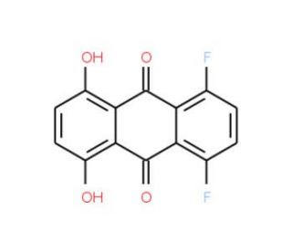 1,4-Difluoro-5,8-dihydroxyanthraquinone (CAS 131401-54-2) - chemical structure image