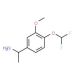 1-[4-(difluoromethoxy)-3-methoxyphenyl]ethanamine - chemical structure image