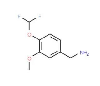 1-[4-(difluoromethoxy)-3-methoxyphenyl]methanamine (CAS 847744-28-9) - chemical structure image