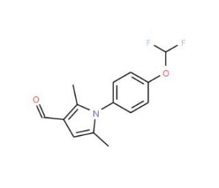 1-[4-(difluoromethoxy)phenyl]-2,5-dimethyl-1H-pyrrole-3-carbaldehyde - chemical structure image