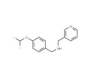 1-[4-(Difluoromethoxy)phenyl]-N-(pyridin-3-ylmethyl)methanamine - chemical structure image