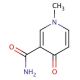 1,4-Dihydro-1-methyl-4-oxo-3-pyridinecarboxamide (CAS 769-49-3) - chemical structure image