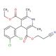 1,4-Dihydro-2,6-dimethyl-3-(2-cyanoethoxycarbonyl)-5-ethoxycarbonyl-4-(2,3-dichlorophenyl)pyridine 的分子结构, CAS编号: 175688-78-5 1,4-Dihydro-2,6-dimethyl-3-(2-cyanoethoxycarbonyl)-5-ethoxycarbonyl-4-(2,3-dichlorophenyl)pyridine (CAS 175688-78-5) - chemic