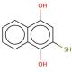 1,4-dihydroxy-2-naphthalenethiol - chemical structure image