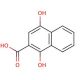 1,4-Dihydroxy-2-naphthoic acid (CAS 31519-22-9) - chemical structure image