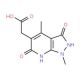 (1,4-dimethyl-3,6-dioxo-2,3,6,7-tetrahydro-1H-pyrazolo[3,4-b]pyridin-5-yl)acetic acid - chemical structure image