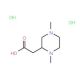 (1,4-Dimethyl-piperazin-2-yl)-acetic aciddihydrochloride - chemical structure image