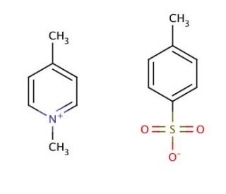 1,4-Dimethylpyridinium p-toluenesulfonate (CAS 78105-28-9) - chemical structure image