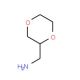 1,4-dioxan-2-ylmethanamine (CAS 88277-83-2) - chemical structure image