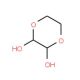 1,4-Dioxane-2,3-diol (CAS 4845-50-5) - chemical structure image