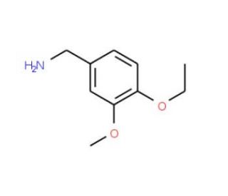 1-(4-ethoxy-3-methoxyphenyl)methanamine (CAS 93489-14-6) - chemical structure image