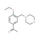 1-[4-ethoxy-3-(morpholin-4-ylmethyl)phenyl]ethanone - chemical structure image