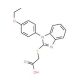 {[1-(4-ethoxyphenyl)-1H-benzimidazol-2-yl]thio}acetic acid (CAS 746607-39-6) - chemical structure image
