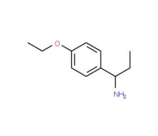 1-(4-Ethoxyphenyl)propan-1-amine (CAS 925608-01-1) - chemical structure image
