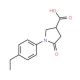 1-(4-Ethyl-phenyl)-5-oxo-pyrrolidine-3-carboxylic acid - chemical structure image