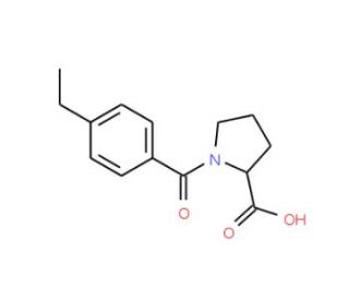 1-(4-ethylbenzoyl)pyrrolidine-2-carboxylic acid - chemical structure image