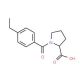 1-(4-ethylbenzoyl)pyrrolidine-2-carboxylic acid - chemical structure image