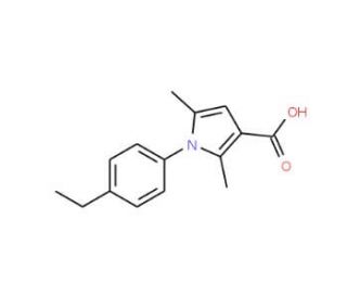 1-(4-ethylphenyl)-2,5-dimethyl-1H-pyrrole-3-carboxylic acid - chemical structure image