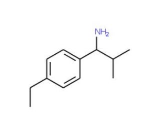 1-(4-ethylphenyl)-2-methylpropan-1-amine - chemical structure image