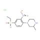 1-[4-(Ethylsulfonyl)-2-nitrophenyl]-3-methylpiperazine hydrochloride - chemical structure image