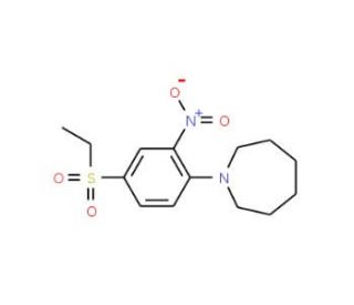1-[4-(Ethylsulfonyl)-2-nitrophenyl]-hexamethyleneimine - chemical structure image