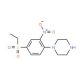 1-[4-(Ethylsulfonyl)-2-nitrophenyl]piperazine - chemical structure image
