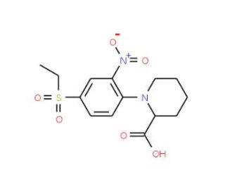 1-[4-(Ethylsulfonyl)-2-nitrophenyl]piperidine-2-carboxylic acid - chemical structure image