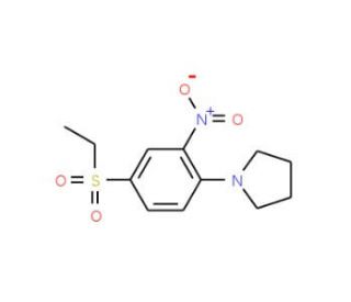 1-[4-(Ethylsulfonyl)-2-nitrophenyl]pyrrolidine - chemical structure image