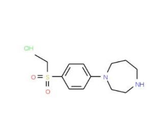 1-[4-(Ethylsulfonyl)phenyl)]homopiperazinehydrochloride - chemical structure image