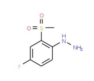 1-[4-Fluoro-2-(methylsulfonyl)phenyl]hydrazine - chemical structure image
