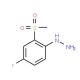 1-[4-Fluoro-2-(methylsulfonyl)phenyl]hydrazine - chemical structure image