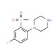 1-[4-Fluoro-2-(methylsulfonyl)phenyl]piperazine (CAS 849938-78-9) - chemical structure image