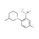 1-(4-Fluoro-2-nitrophenyl)-3-methylpiperidine - chemical structure image