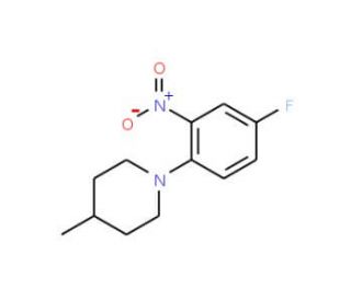 1-(4-Fluoro-2-nitrophenyl)-4-methylpiperidine - chemical structure image