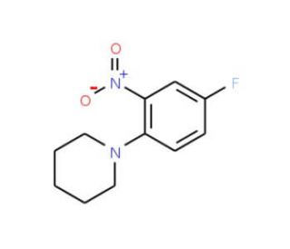 1-(4-Fluoro-2-nitrophenyl)piperidine (CAS 719-70-0) - chemical structure image