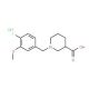 1-(4-Fluoro-3-methoxybenzyl)piperidine-3-carboxylic acid hydrochloride - chemical structure image