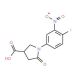 1-(4-fluoro-3-nitrophenyl)-5-oxopyrrolidine-3-carboxylic acid - chemical structure image