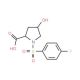 1-(4-Fluoro-benzenesulfonyl)-4-hydroxy-pyrrolidine-2-carboxylic acid - chemical structure image