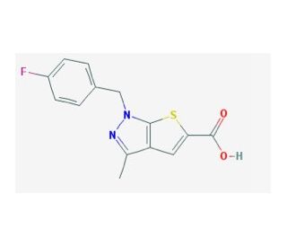 1-(4-Fluoro-benzyl)-3-methyl-1H-thieno[2,3-c]pyrazole-5-carboxylic acid - chemical structure image