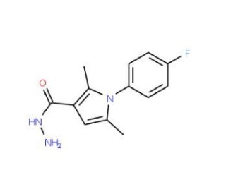1-(4-Fluoro-phenyl)-2,5-dimethyl-1H-pyrrole-3-carboxylic acid hydrazide - chemical structure image