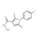1-(4-Fluoro-phenyl)-2,5-dimethyl-1H-pyrrole-3-carboxylic acid hydrazide - chemical structure image
