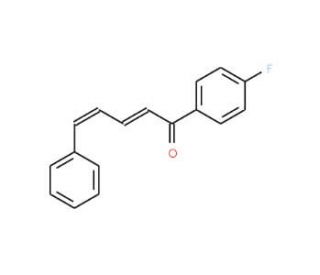 1-(4-Fluorobenzoyl)-4-phenylbutadiene (CAS 99646-84-1) - chemical structure image
