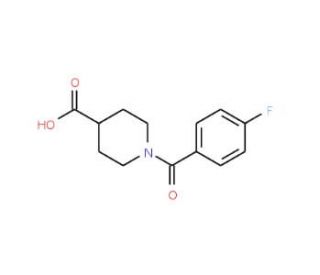 1-(4-fluorobenzoyl)piperidine-4-carboxylic acid (CAS 139679-45-1) - chemical structure image